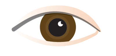 An illustrated eye looking left and right.